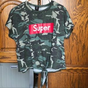 Camo Crop Top